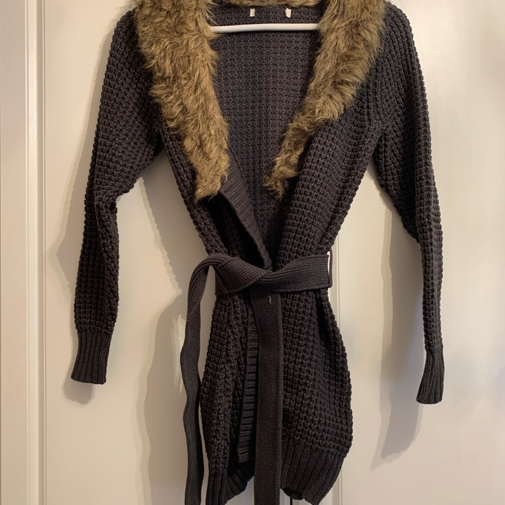 Faux Fur Sweater